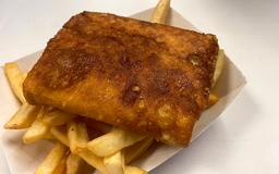 Beef Pizza Puff with Fries